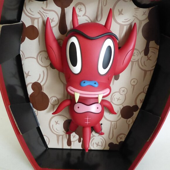 NEW 2006 7.5” LE #12/500 HOT CHA CHA CHA RED DEVIL DEMON DESIGNER VINYL FIGURE - Picture 6 of 11
